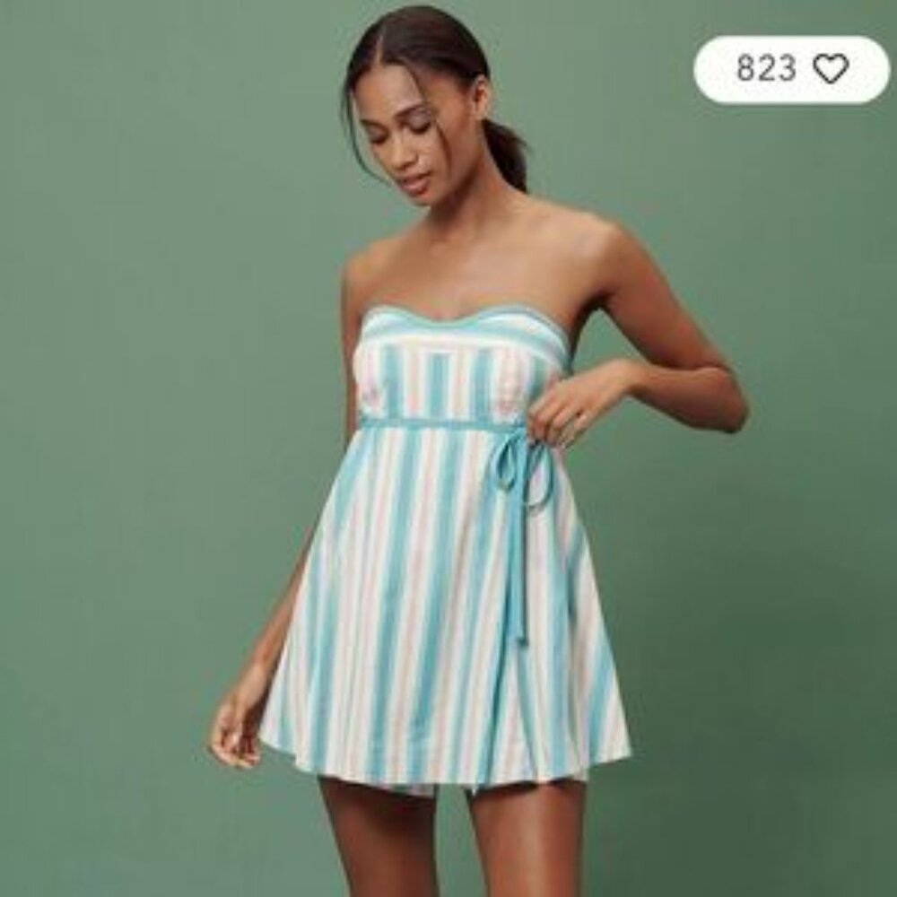 Maeve Striped Romper   STILL IN STORES new with tags